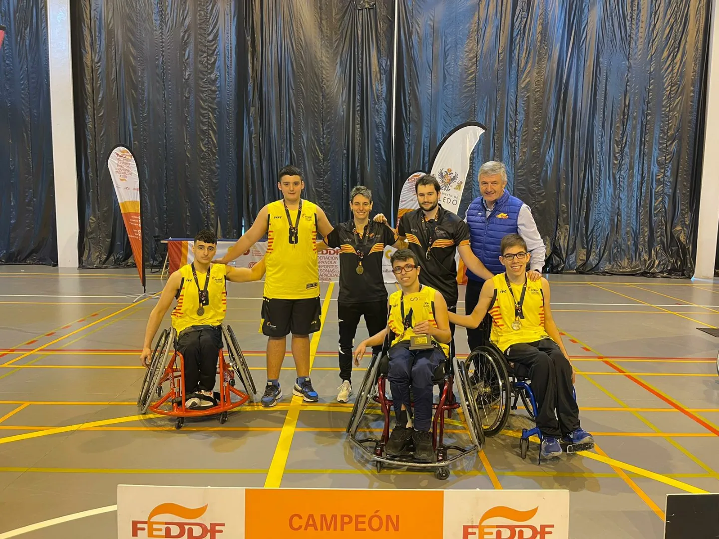 Cataluña, campeona de España de baloncesto en silla 3x3 en edad escolar